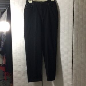 Women’s Ralph Lauren Designer Jeans size 8 color Black 100% cotton.        #227